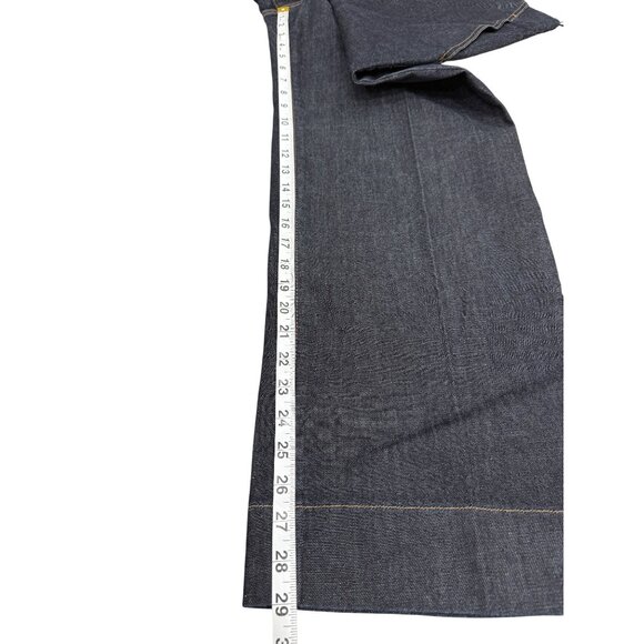 Scanlan Theodore Womens Dark Wash Wide-Leg Denim Pants High-Waist Trouser Size 8 - Picture 6 of 9